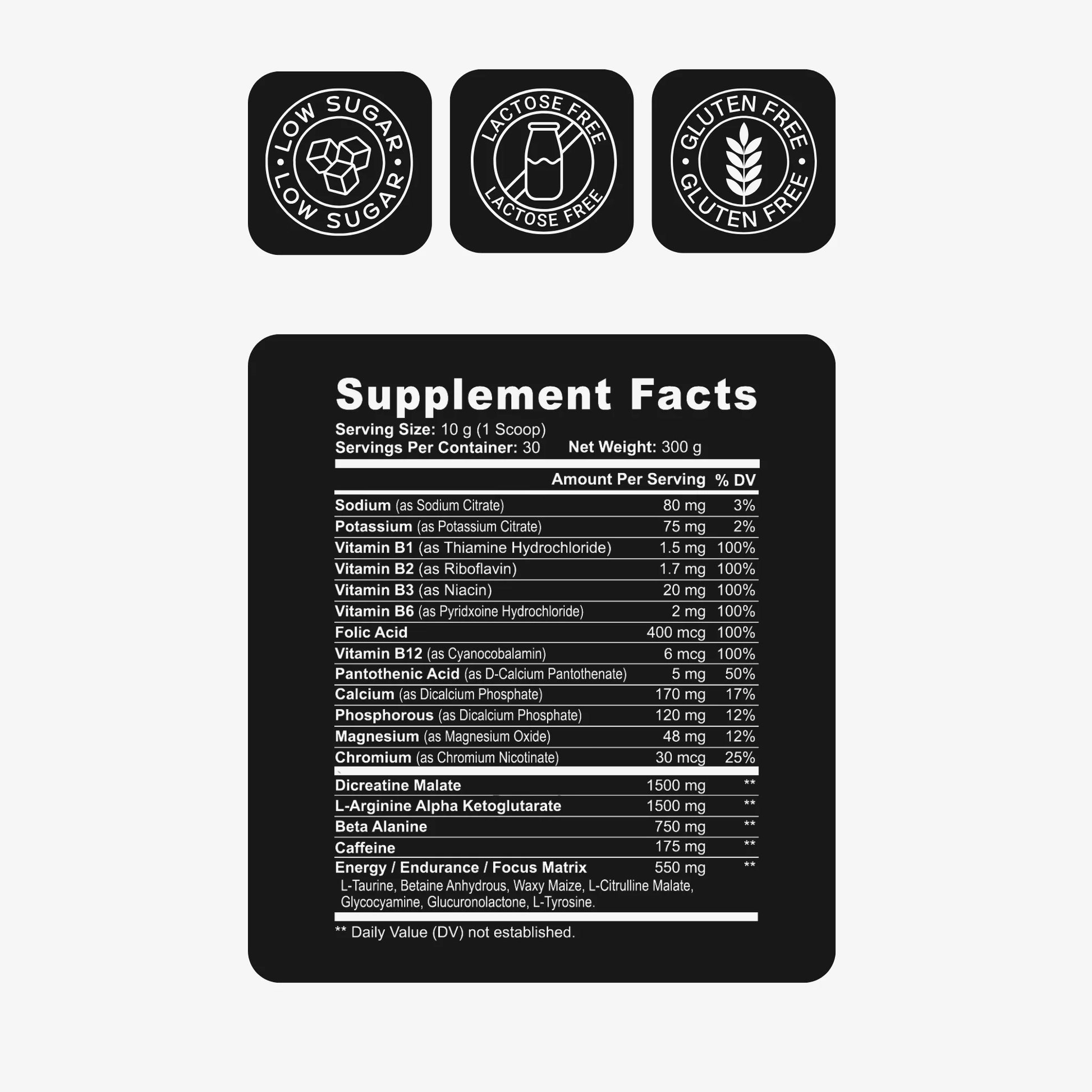 locked in blow supplement facts label photo