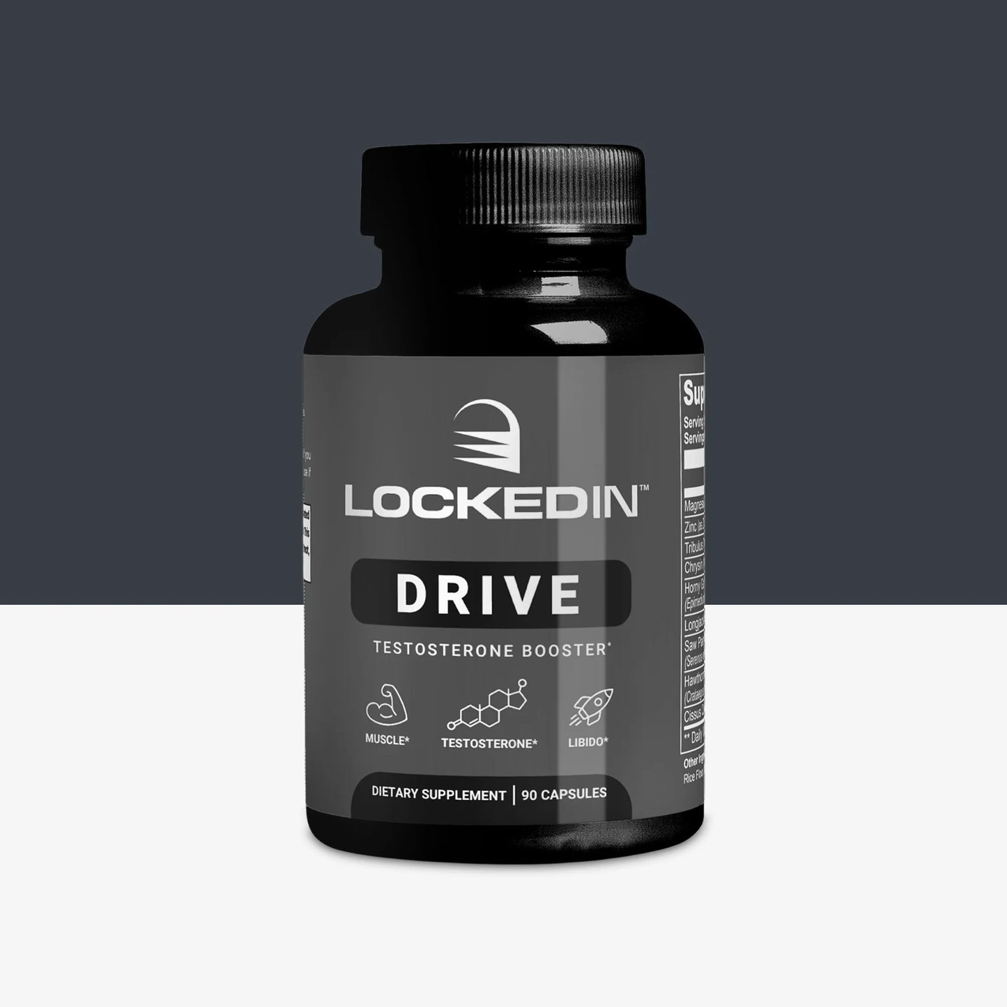 locked in drive testosterone booster supplement main product photo