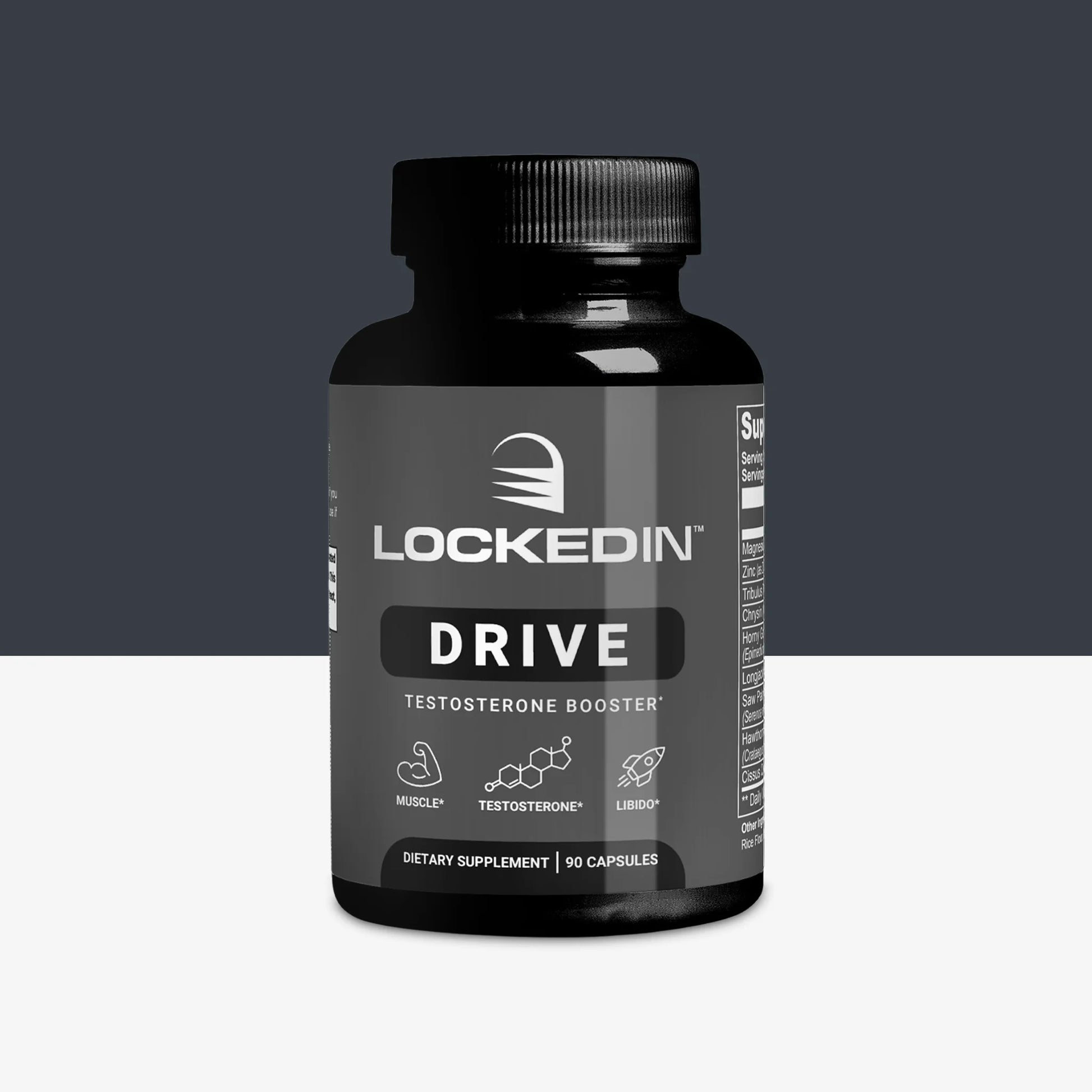 locked in drive testosterone booster supplement main product photo