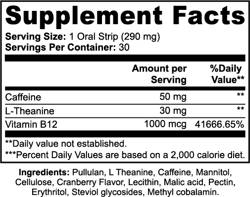 Supplement Facts — LOCKED IN ENERGY™