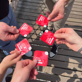 locked in energy supplement people holding in hand