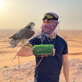 locked in explorer in desert