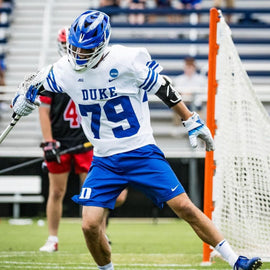 locked in lacrosse athlete celebrating goal