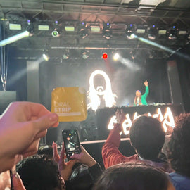 locked in party hangover supplement holding in hand steve aoki concert