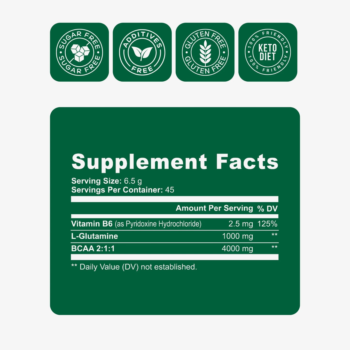 locked in recovery supplement facts label photo