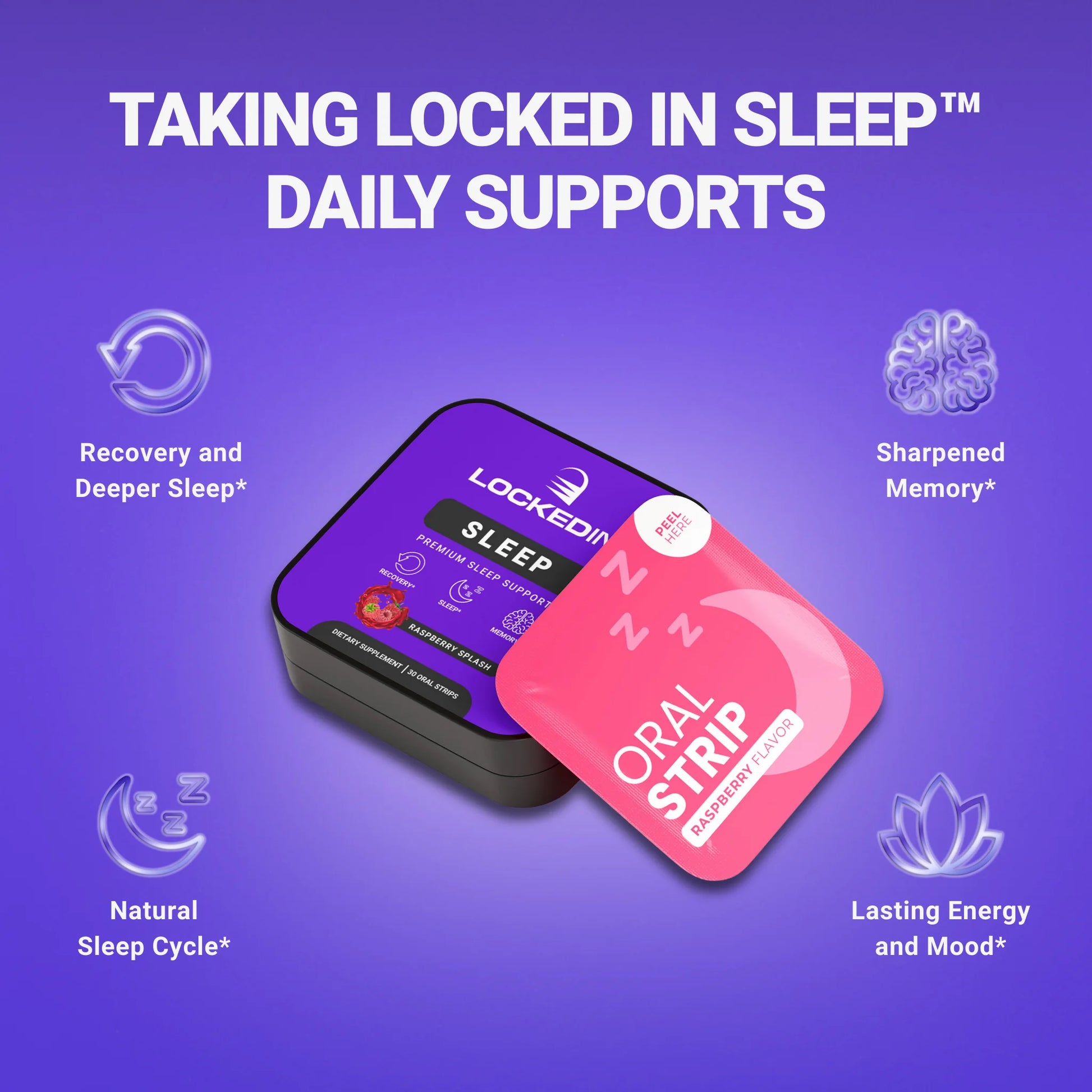 locked in sleep sleep supplement benefits product photo