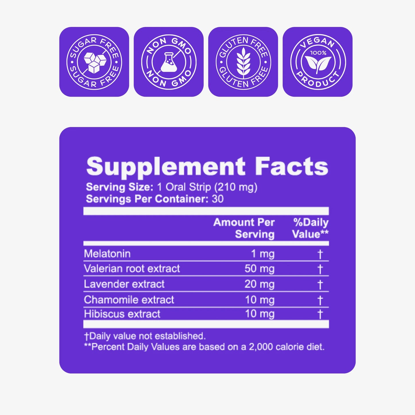 locked in sleep supplement facts label photo