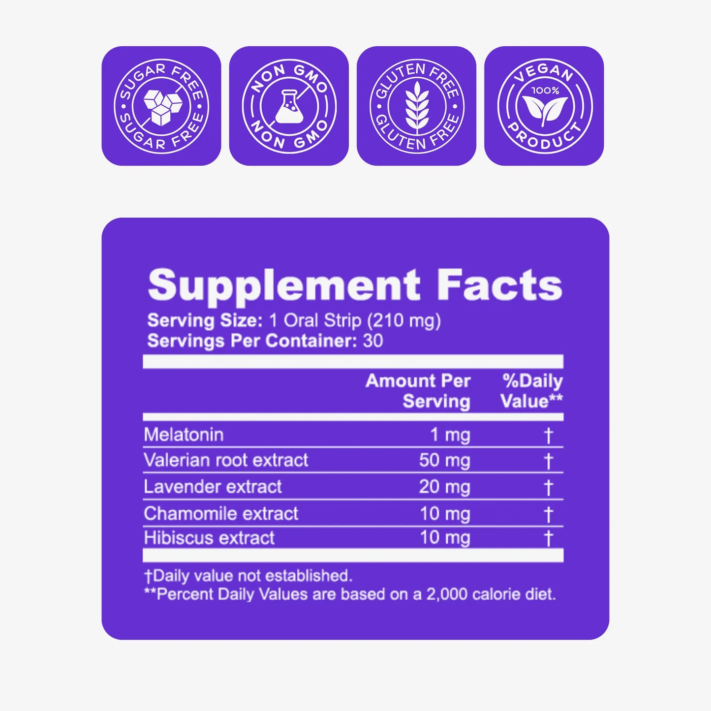locked in sleep supplement facts label photo