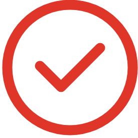 Red check mark icon transparent background