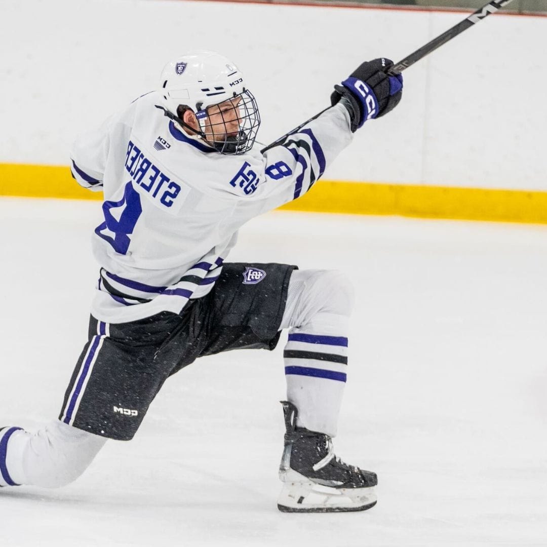 Caige Sterzer in hockey action, Locked-In Drive review, elevated skills on the ice