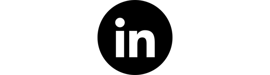 linkedin icon black background