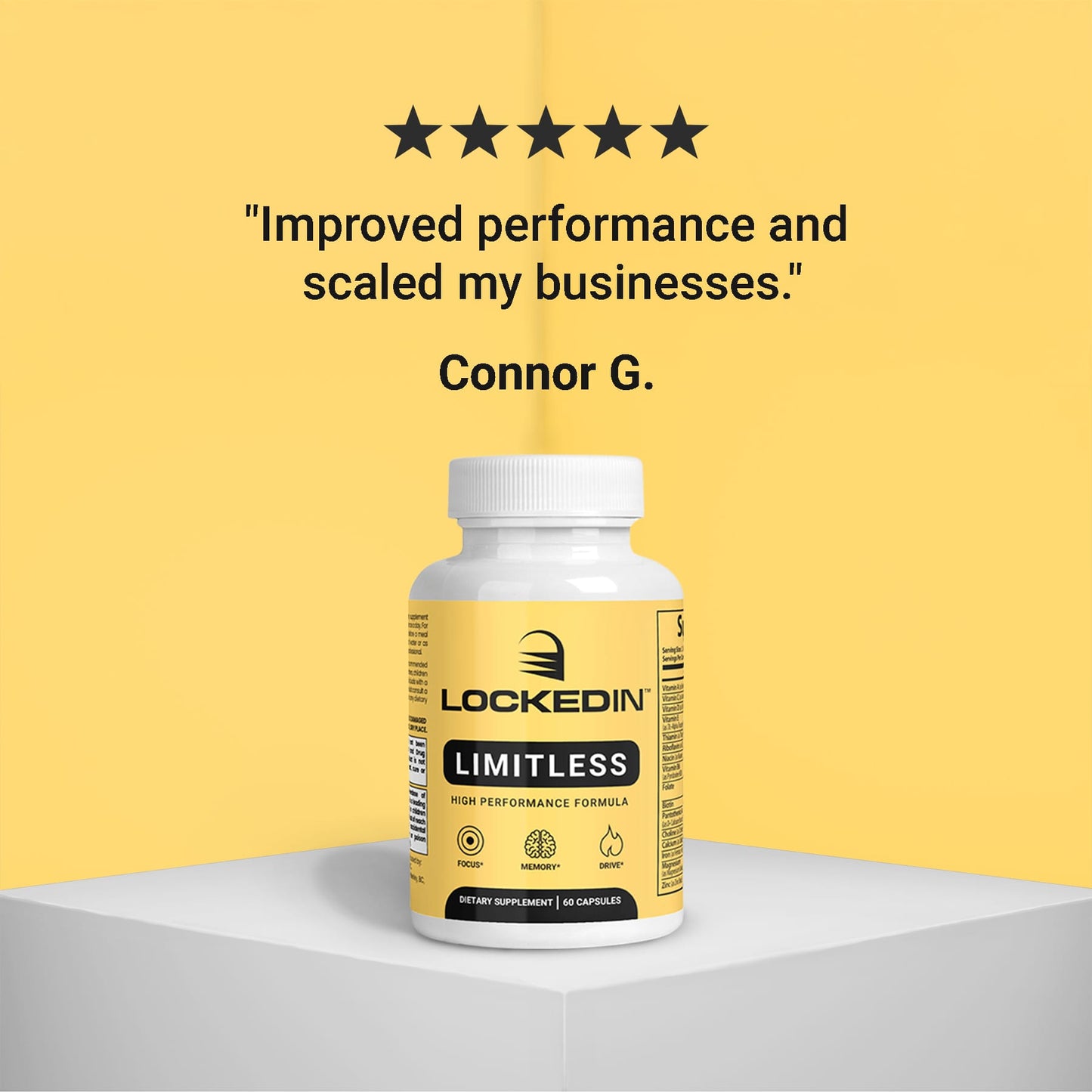 Locked In Limitless High Performance Formula, Connor G. Testimonial.