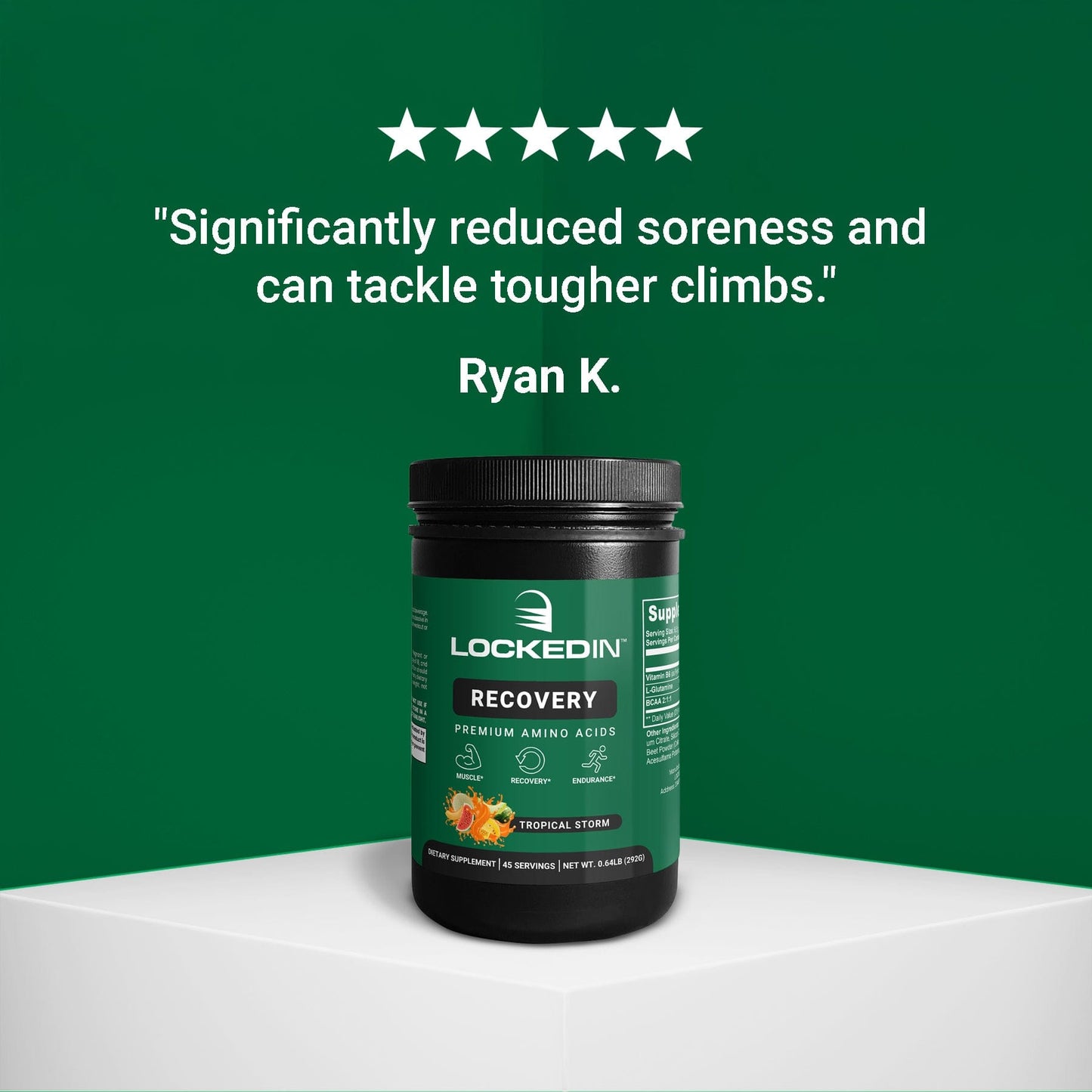 locked in recovery amino acid supplement review product photo