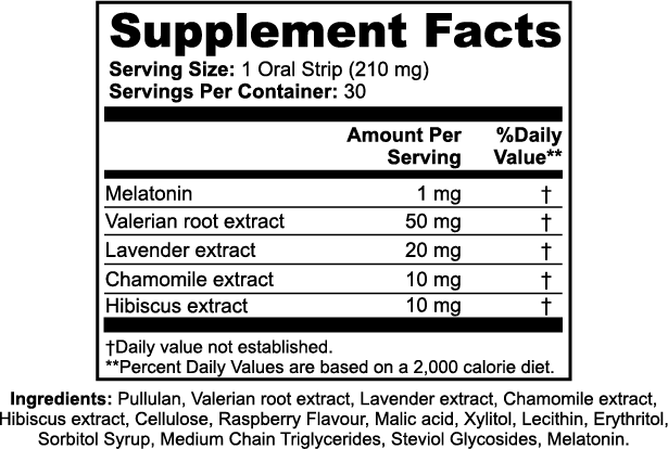 Supplement Facts — LOCKED IN SLEEP™